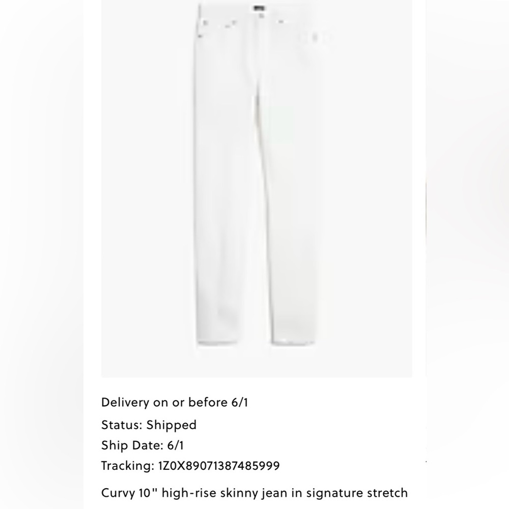 NWT J.Crew White Jeans